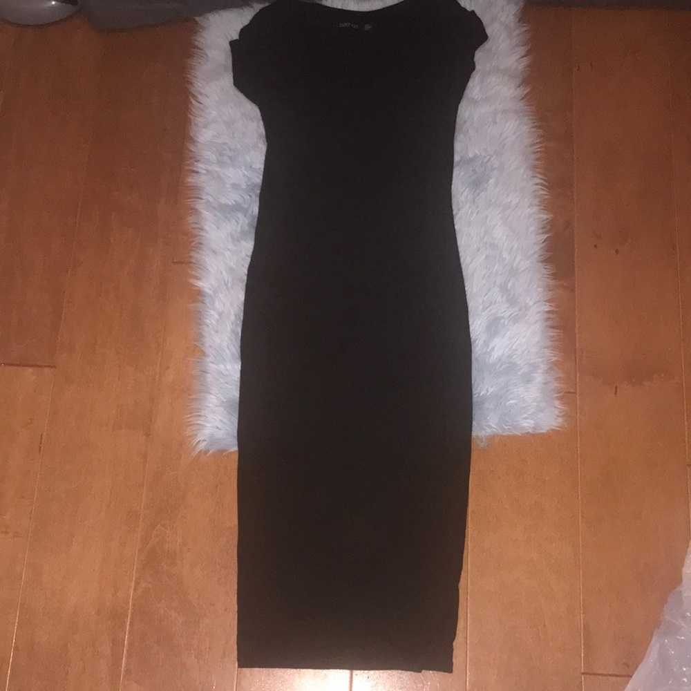 Boohoo Jersey Bodycon Midi Dress